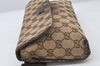 Authentic GUCCI Vintage Waist Body Bag Purse Canvas Leather 146304 Brown 5609K