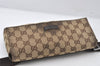 Authentic GUCCI Vintage Waist Body Bag Purse Canvas Leather 146304 Brown 5609K