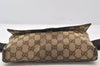 Authentic GUCCI Vintage Waist Body Bag Purse Canvas Leather 146304 Brown 5609K