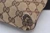 Authentic GUCCI Vintage Waist Body Bag Purse Canvas Leather 146304 Brown 5609K