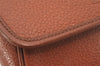 Authentic Burberrys Leather Shoulder Cross Body Bag Purse Brown Box 5611K