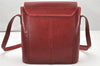 Authentic Christian Dior Honeycomb Shoulder Cross Bag PVC Leather Red 5612K