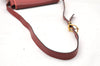 Authentic Christian Dior Honeycomb Shoulder Cross Bag PVC Leather Red 5612K