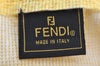 Authentic FENDI Zucca Mamma Baguette Shoulder Bag Canvas Leather Brown 5613I