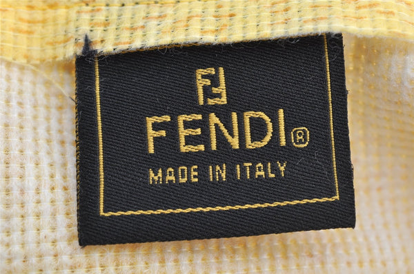 Authentic FENDI Zucca Mamma Baguette Shoulder Bag Canvas Leather Brown 5613I