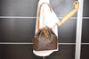 Authentic Louis Vuitton Monogram Petit Noe M42226 Shoulder Drawstring Bag 5615I