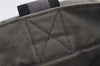 Authentic HERMES Fourre Tout MM Vintage Hand Tote Bag Canvas Gray 5616I