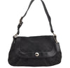 Authentic COACH Signature Vintage Shoulder Bag Canvas Leather F13739 Black 5617J