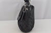 Authentic COACH Signature Vintage Shoulder Bag Canvas Leather F13739 Black 5617J