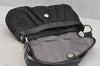 Authentic COACH Signature Vintage Shoulder Bag Canvas Leather F13739 Black 5617J