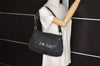 Authentic COACH Signature Vintage Shoulder Bag Canvas Leather F13739 Black 5617J