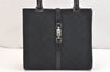 Authentic GUCCI Jackie Hand Tote Bag Purse GG Canvas Leather 0021065 Black 5618K