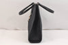 Authentic GUCCI Jackie Hand Tote Bag Purse GG Canvas Leather 0021065 Black 5618K
