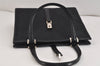Authentic GUCCI Jackie Hand Tote Bag Purse GG Canvas Leather 0021065 Black 5618K