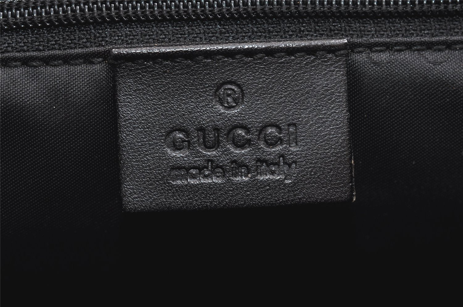 Authentic GUCCI Jackie Hand Tote Bag Purse GG Canvas Leather 0021065 Black 5618K