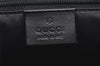 Authentic GUCCI Jackie Hand Tote Bag Purse GG Canvas Leather 0021065 Black 5618K