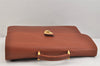 Authentic PRADA Vintage Leather Nappa Briefcase Business Bag Brown 5619K