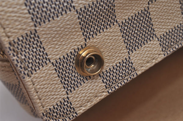 Authentic Louis Vuitton Damier Azur Naviglio Shoulder Cross Bag N51189 LV 5620I