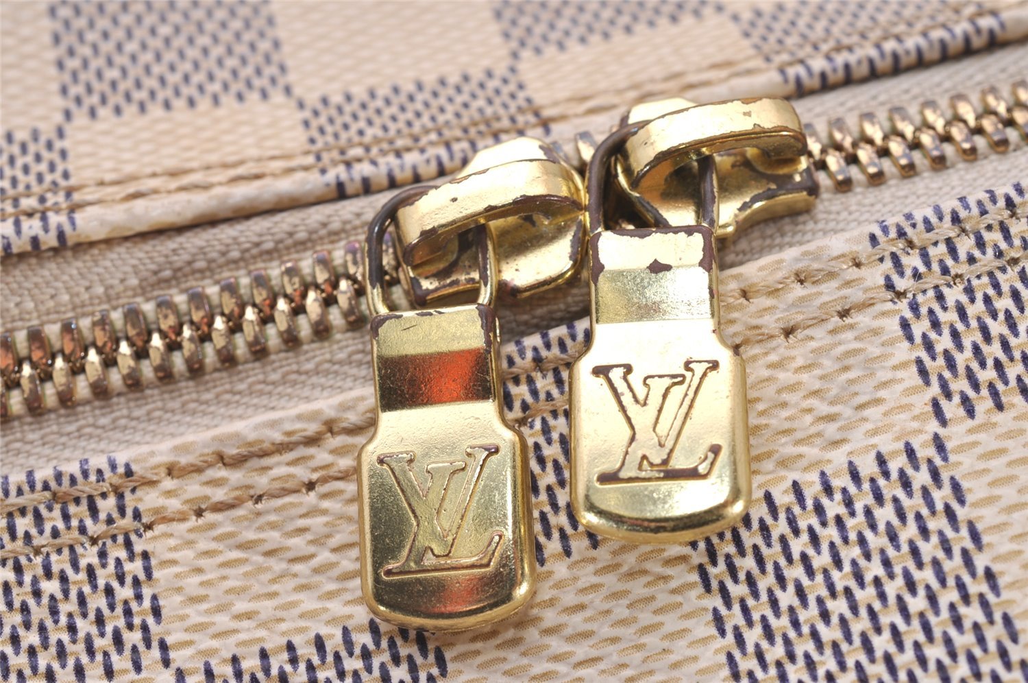 Authentic Louis Vuitton Damier Azur Naviglio Shoulder Cross Bag N51189 LV 5620I