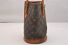 Authentic Louis Vuitton Monogram Bucket PM Shoulder Tote Bag M42238 LV 5620J