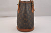 Authentic Louis Vuitton Monogram Bucket PM Shoulder Tote Bag M42238 LV 5620J