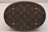 Authentic Louis Vuitton Monogram Bucket PM Shoulder Tote Bag M42238 LV 5620J