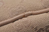 Authentic GUCCI Vintage Hand Bag Pouch Purse GG Canvas Leather 07198 Beige 5621I
