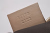 Authentic GUCCI Vintage Hand Bag Pouch Purse GG Canvas Leather 07198 Beige 5621I