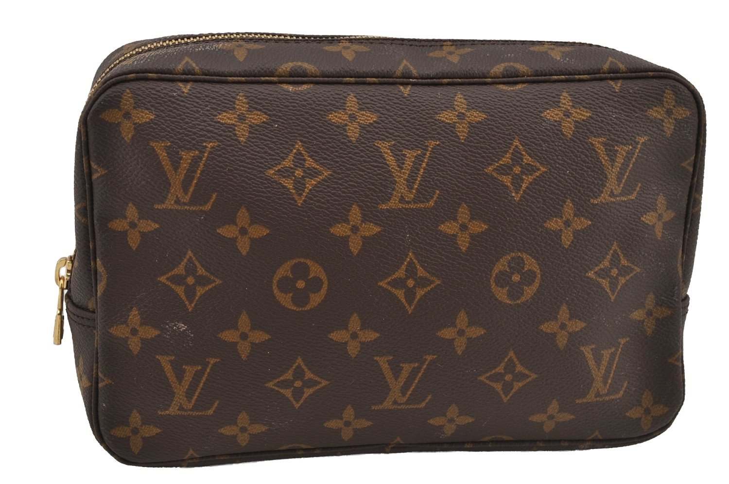 Auth Louis Vuitton Monogram Trousse Toilette 23 Clutch Bag M47524 LV Junk 5621J