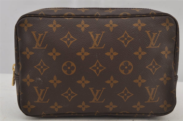 Auth Louis Vuitton Monogram Trousse Toilette 23 Clutch Bag M47524 LV Junk 5621J