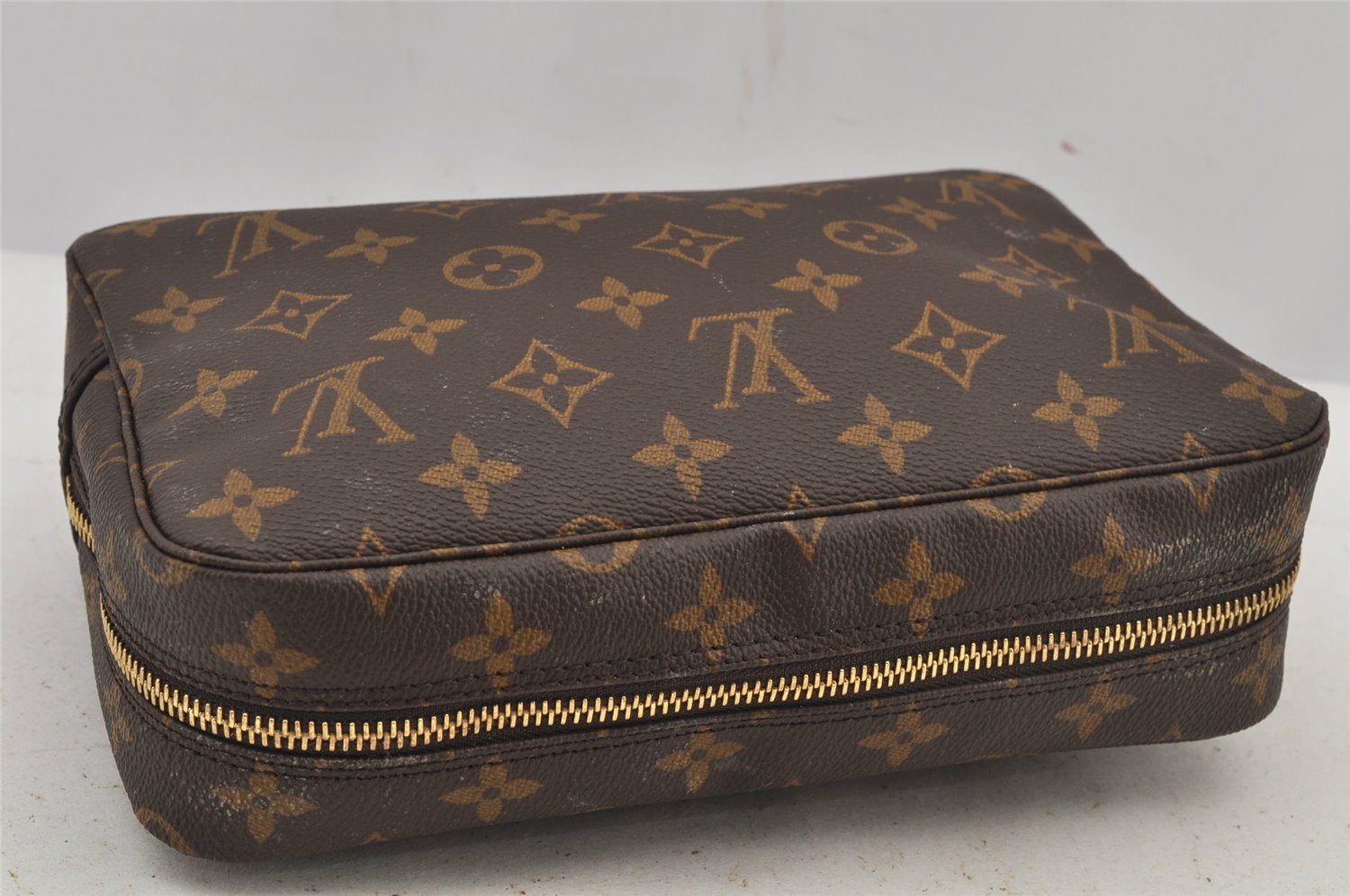 Auth Louis Vuitton Monogram Trousse Toilette 23 Clutch Bag M47524 LV Junk 5621J