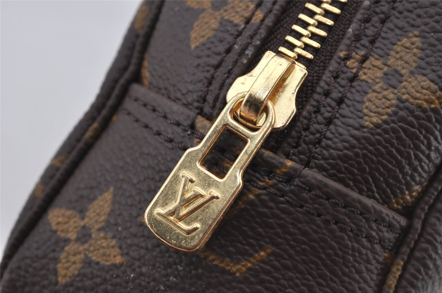 Auth Louis Vuitton Monogram Trousse Toilette 23 Clutch Bag M47524 LV Junk 5621J