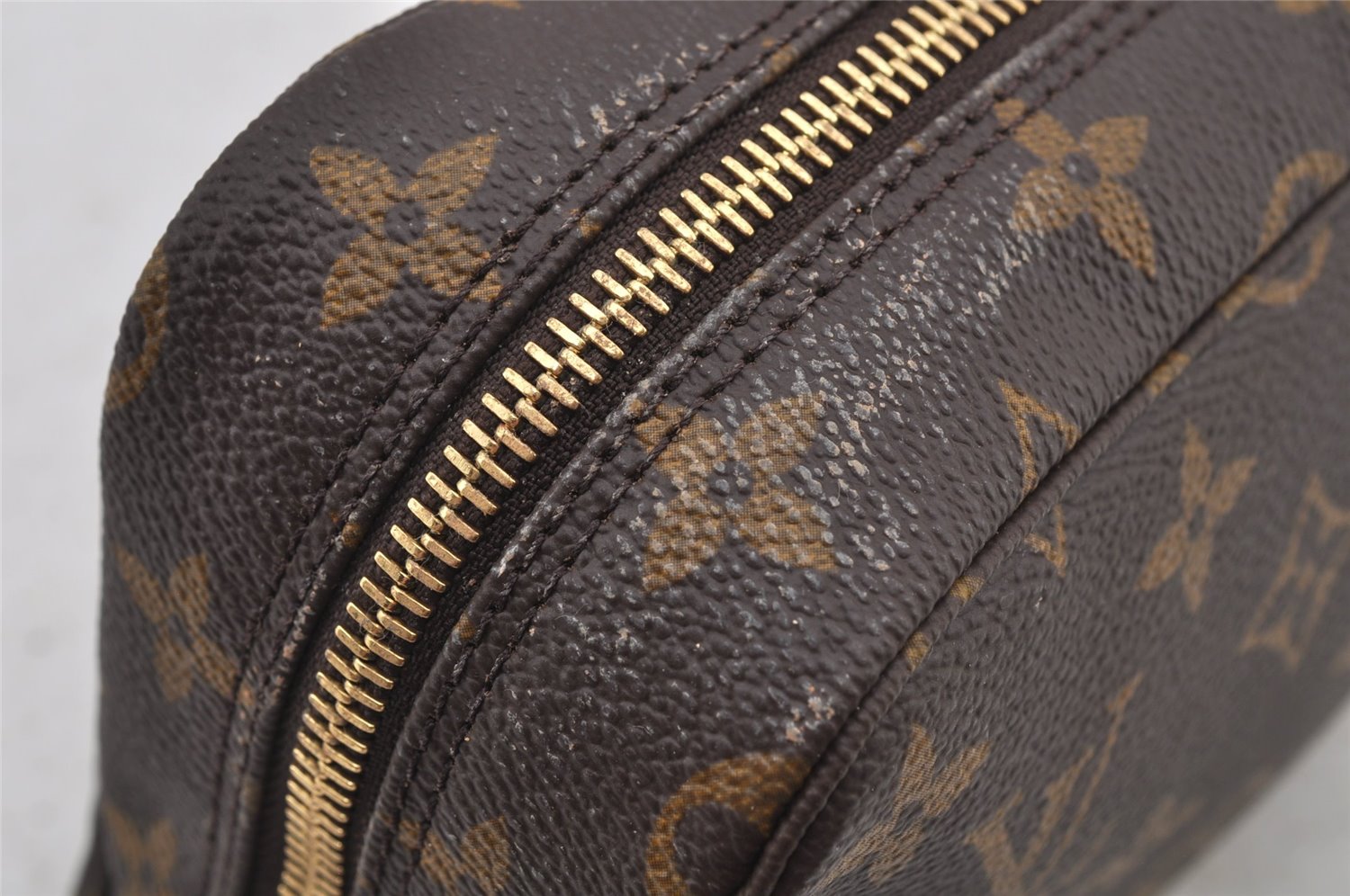 Auth Louis Vuitton Monogram Trousse Toilette 23 Clutch Bag M47524 LV Junk 5621J