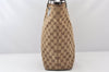 Authentic GUCCI Eclipse Shoulder Tote Bag GG Canvas Leather 120836 Brown 5621K