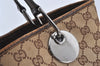 Authentic GUCCI Eclipse Shoulder Tote Bag GG Canvas Leather 120836 Brown 5621K