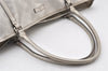 Authentic GUCCI Impreme Shoulder Tote Bag GG PVC Leather 197953 Silver 5622K
