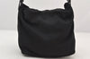 Authentic FENDI Vintage Shoulder Hand Bag Purse Jersey Leather Black Junk 5623K