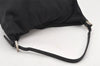 Authentic FENDI Vintage Shoulder Hand Bag Purse Jersey Leather Black Junk 5623K