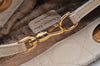 Authentic Christian Dior Diorissimo Cannage Hand Bag Leather White CD 5624I