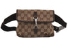 Authentic GUCCI Vintage Waist Body Bag Purse GG Canvas Leather 92543 Brown 5624J