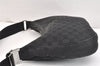 Authentic GUCCI Shoulder Cross Body Bag GG Canvas Leather 122790 Black 5624K