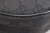 Authentic GUCCI Shoulder Cross Body Bag GG Canvas Leather 122790 Black 5624K
