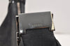 Authentic GUCCI Shoulder Cross Body Bag GG Canvas Leather 122790 Black 5624K