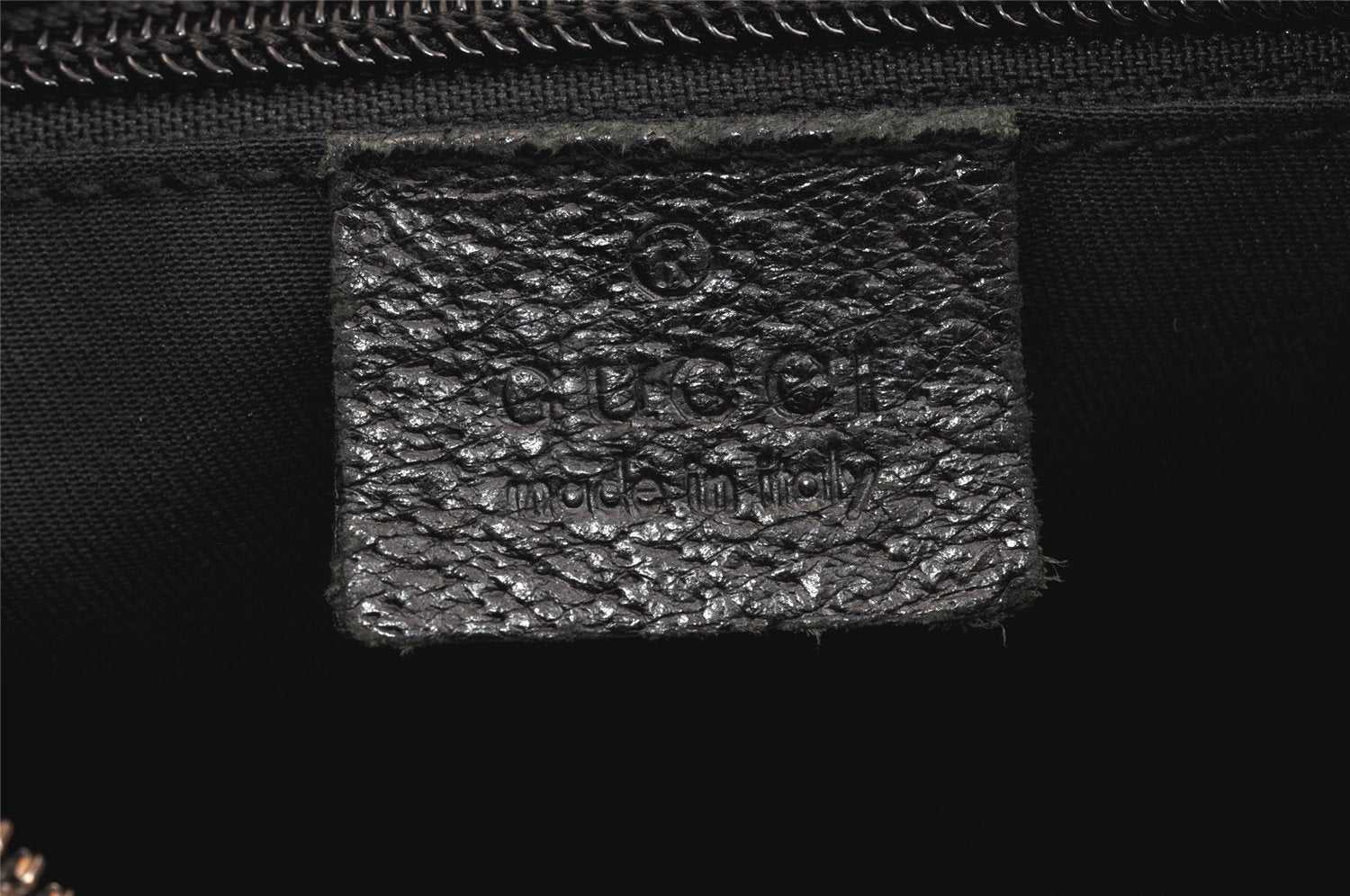 Authentic GUCCI Shoulder Cross Body Bag GG Canvas Leather 122790 Black 5624K