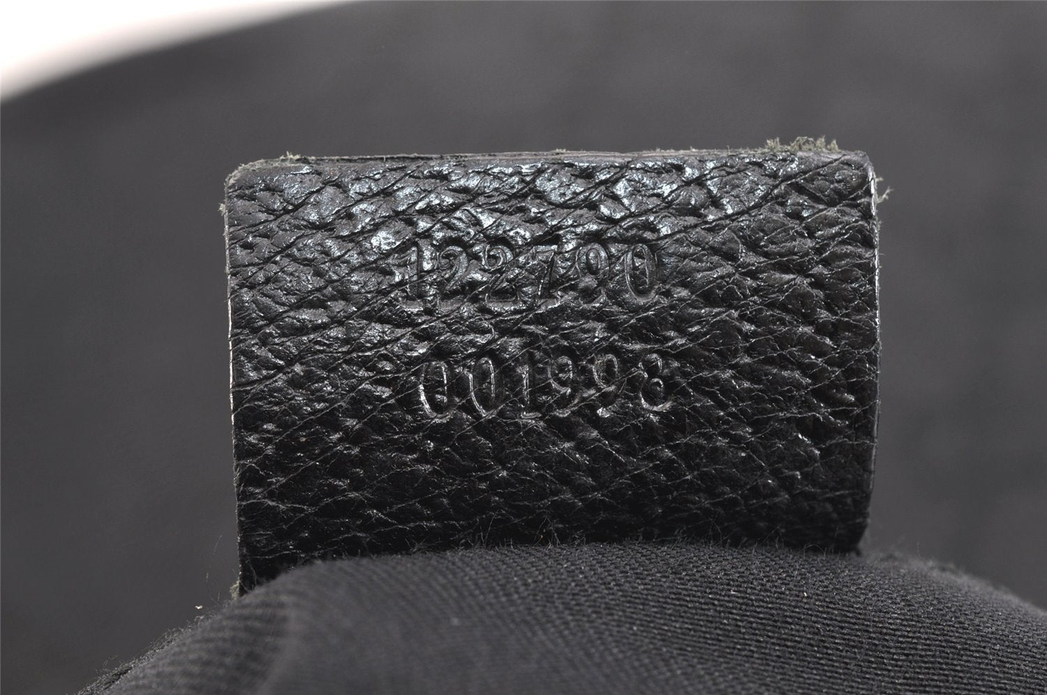 Authentic GUCCI Shoulder Cross Body Bag GG Canvas Leather 122790 Black 5624K