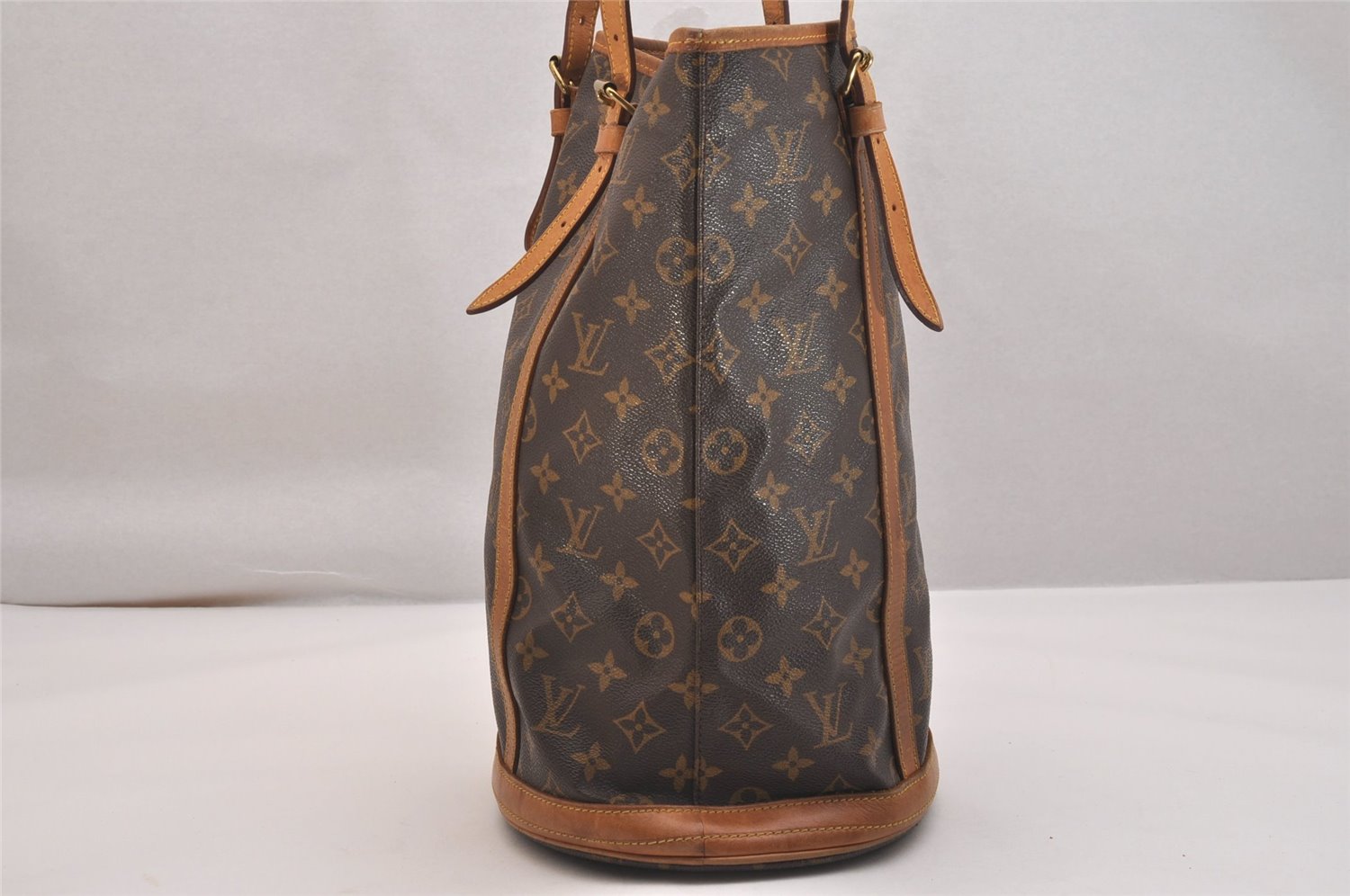 Authentic Louis Vuitton Monogram Bucket GM Shoulder Tote Bag M42236 Junk 5625J