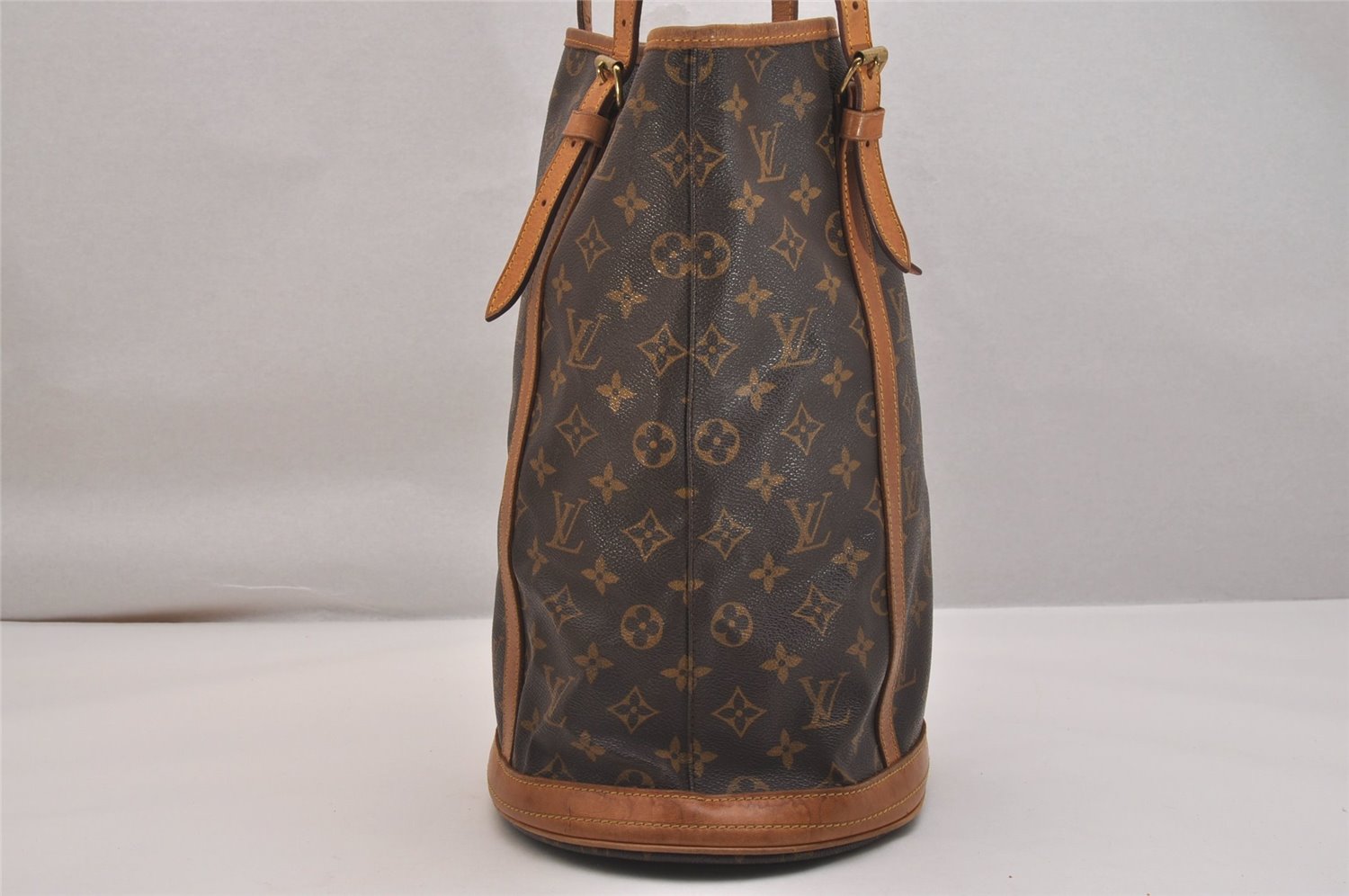 Authentic Louis Vuitton Monogram Bucket GM Shoulder Tote Bag M42236 Junk 5625J
