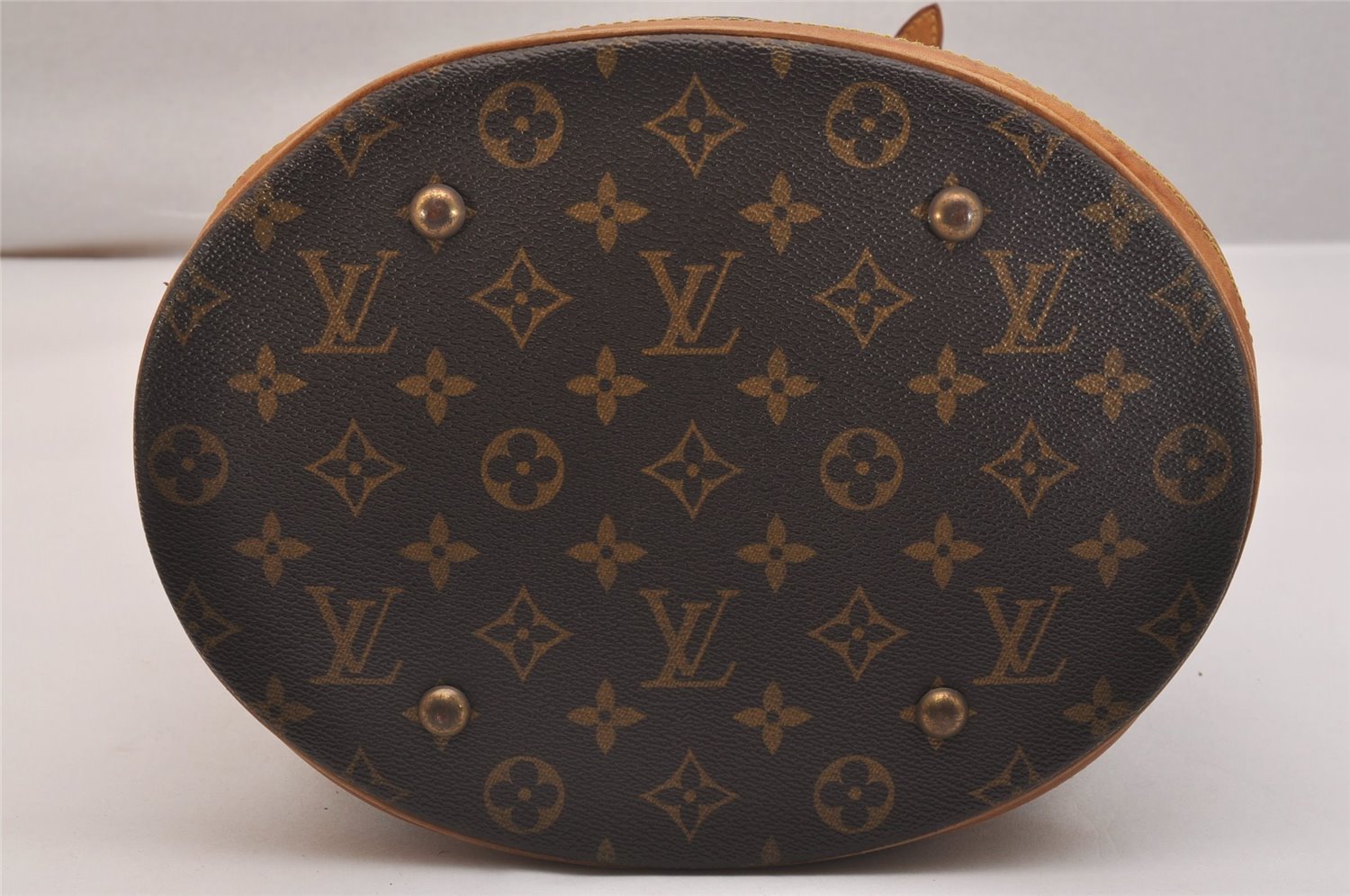 Authentic Louis Vuitton Monogram Bucket GM Shoulder Tote Bag M42236 Junk 5625J