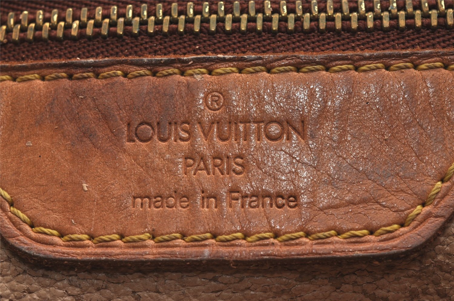 Authentic Louis Vuitton Monogram Bucket GM Shoulder Tote Bag M42236 Junk 5625J