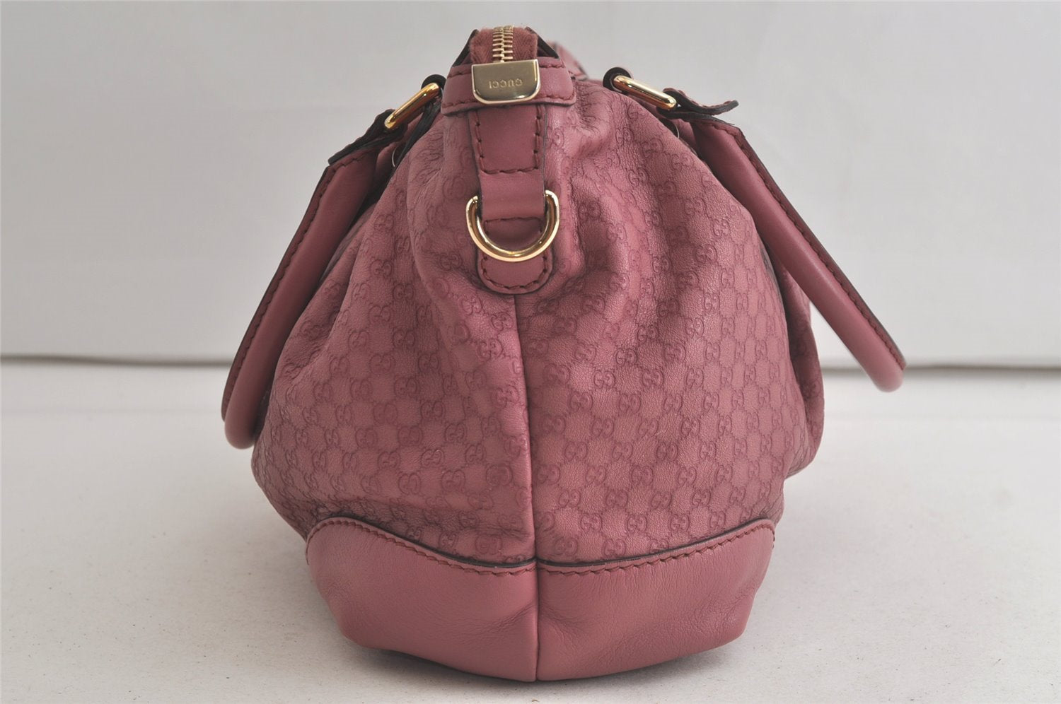 Authentic GUCCI Sukey Micro GG Guccissima Leather Tote Bag 247902 Pink 5625K